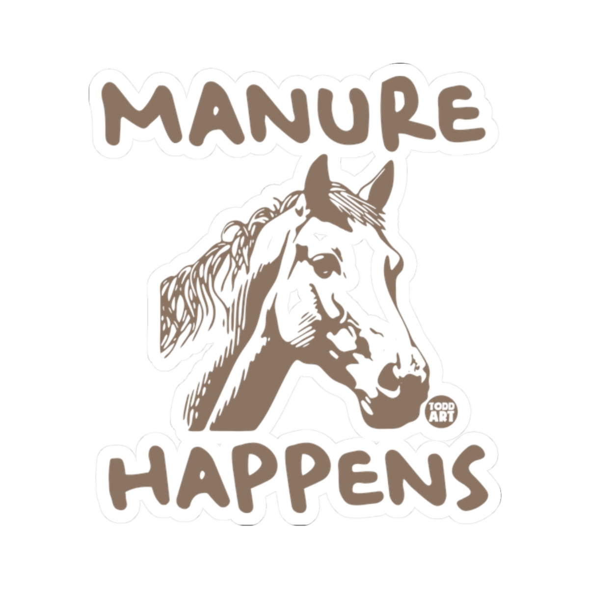 Horse WisdomTodd Art Sticker
