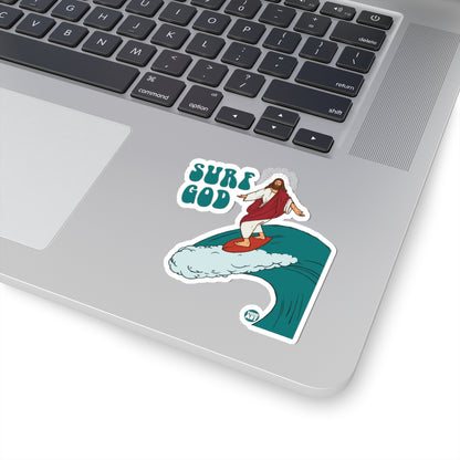 Surf GodTodd Art Sticker