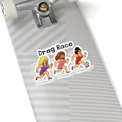 Drag RaceTodd Art Sticker
