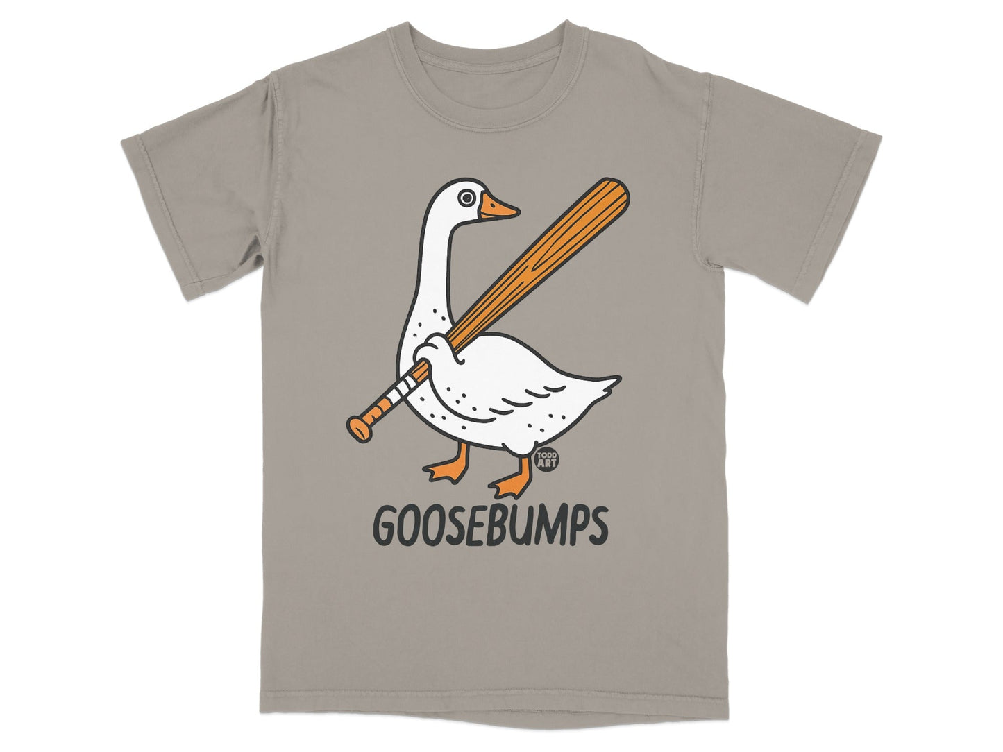 Goosebumps Duck Baseball Bat Graphic T-Shirt