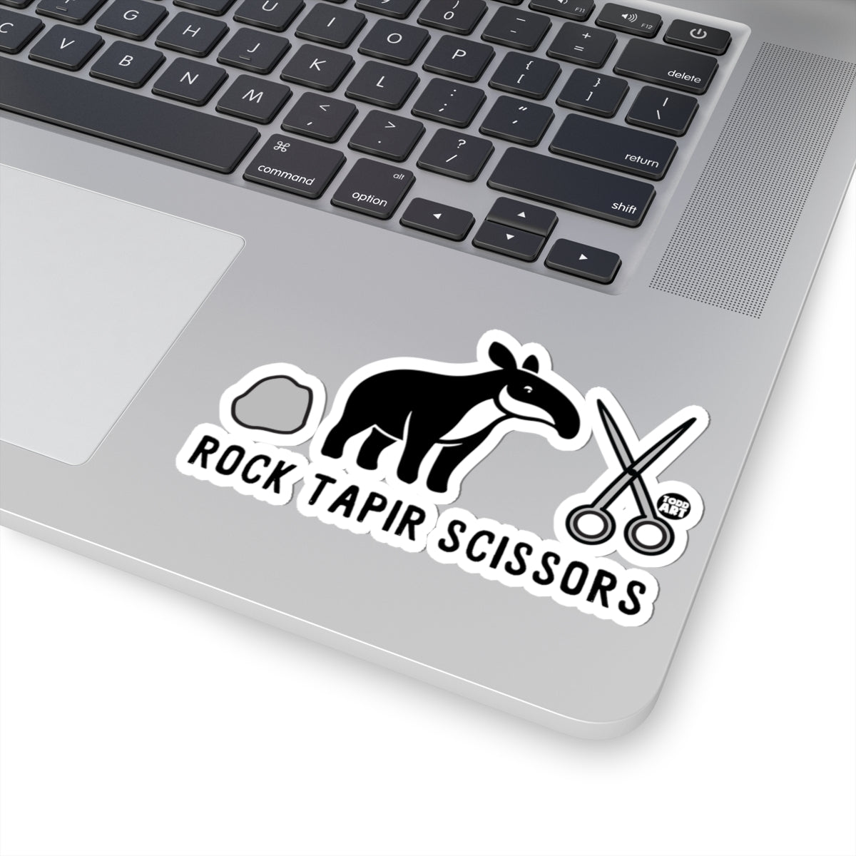 Rock Tapir ScissorsTodd Art Sticker