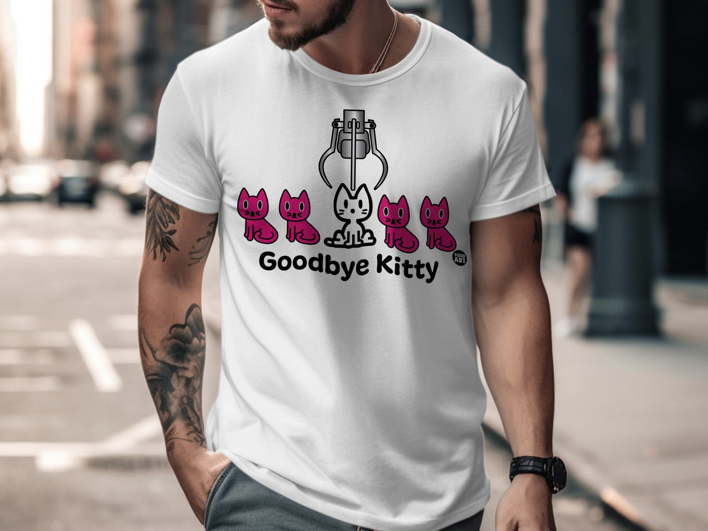 Goodbye Kitty Graphic Tee Shirt for Trendy Outfits