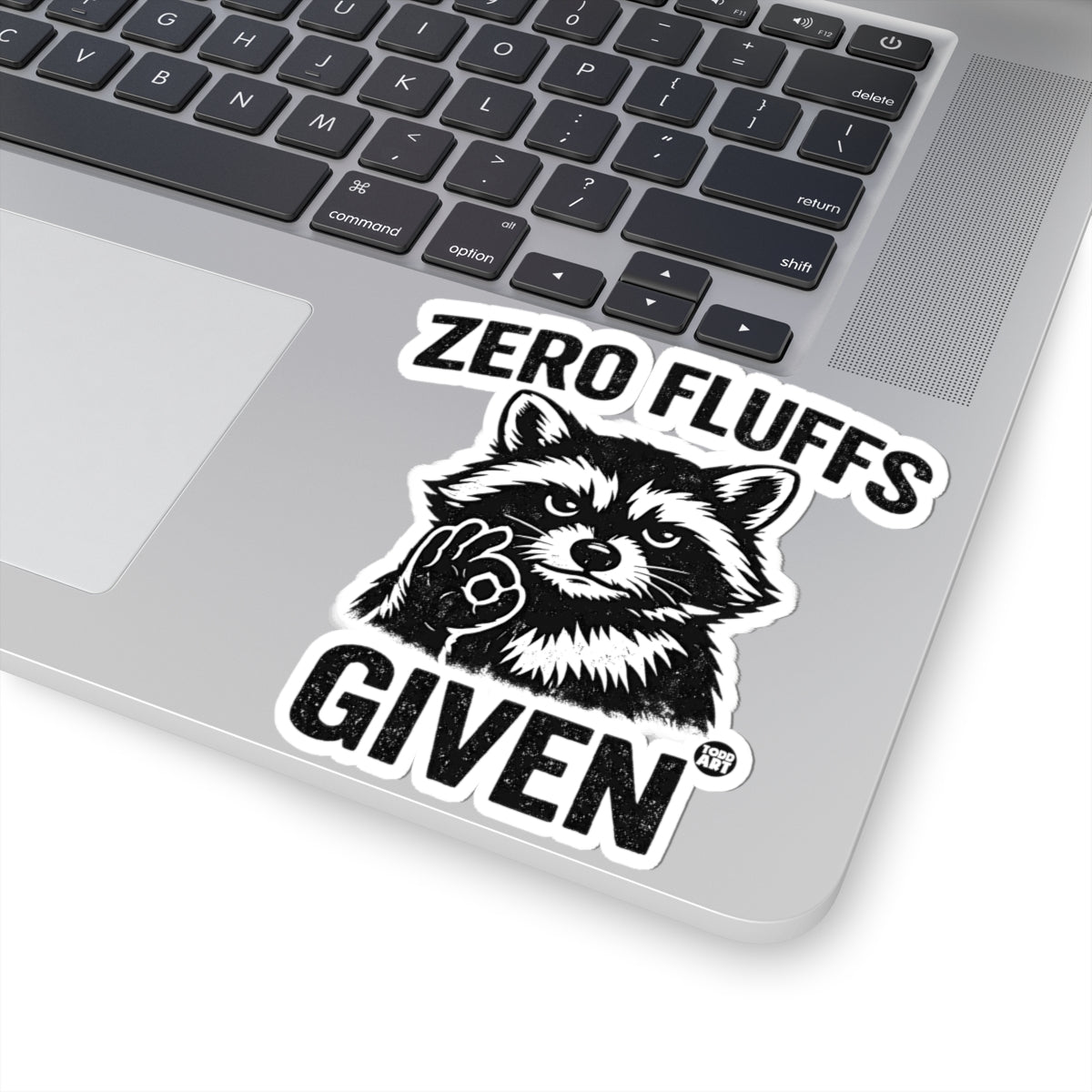 Fluffy AttitudeTodd Art Sticker
