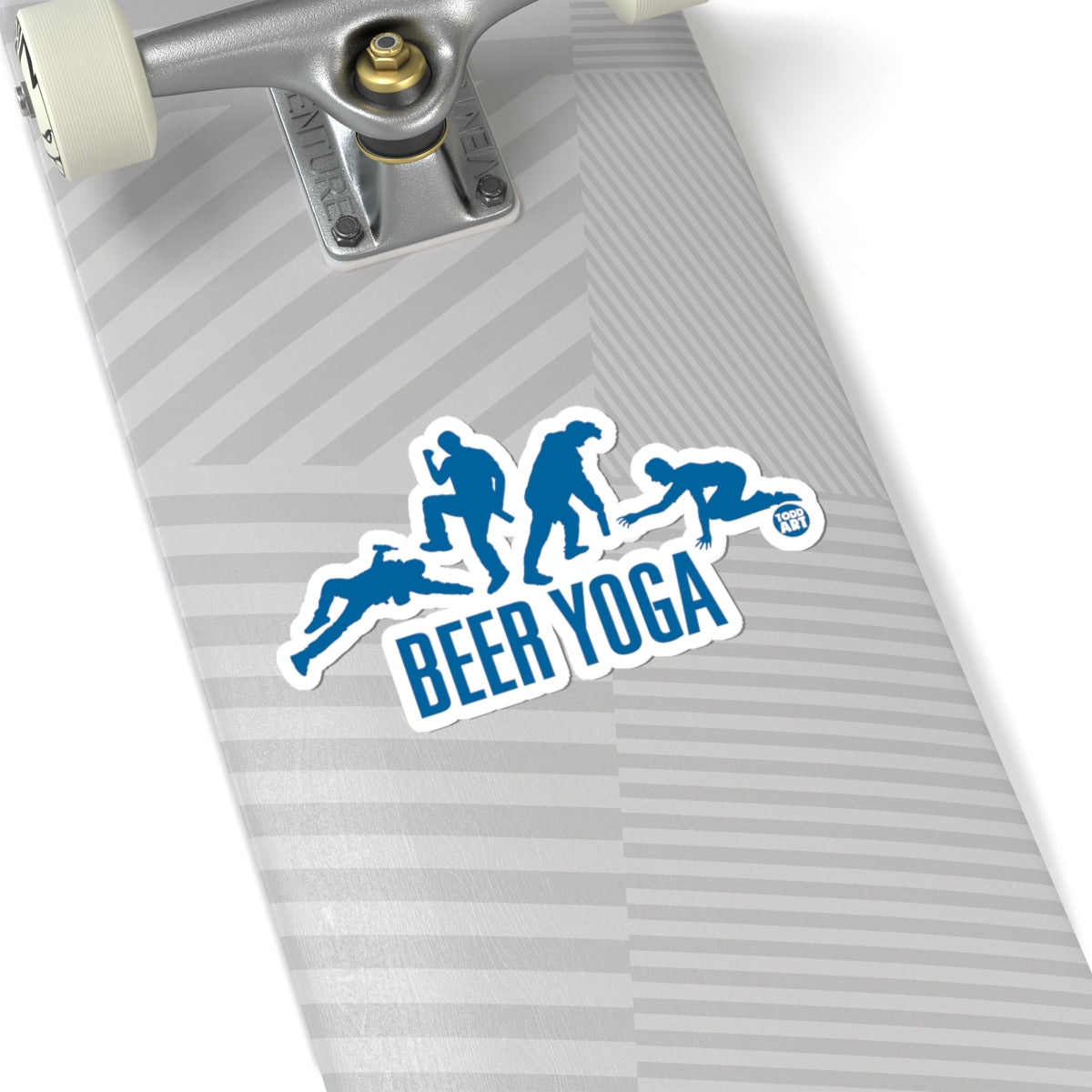 Beer YogaTodd Art Sticker