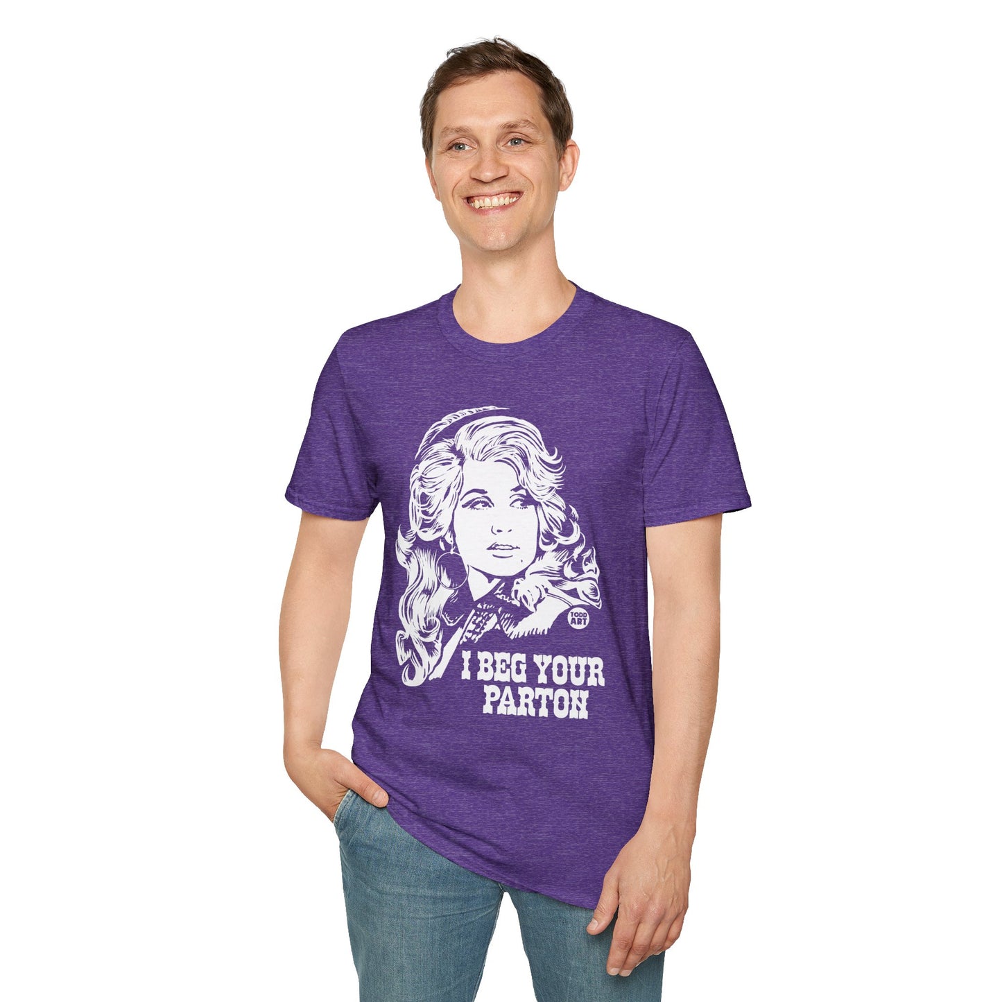 Dolly Parton Portrait T-Shirt — “I Beg Your Parton” Retro Country Graphic Tee