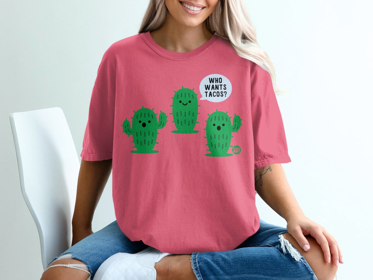 Who Wants Tacos Cactus Graphic T-Shirt