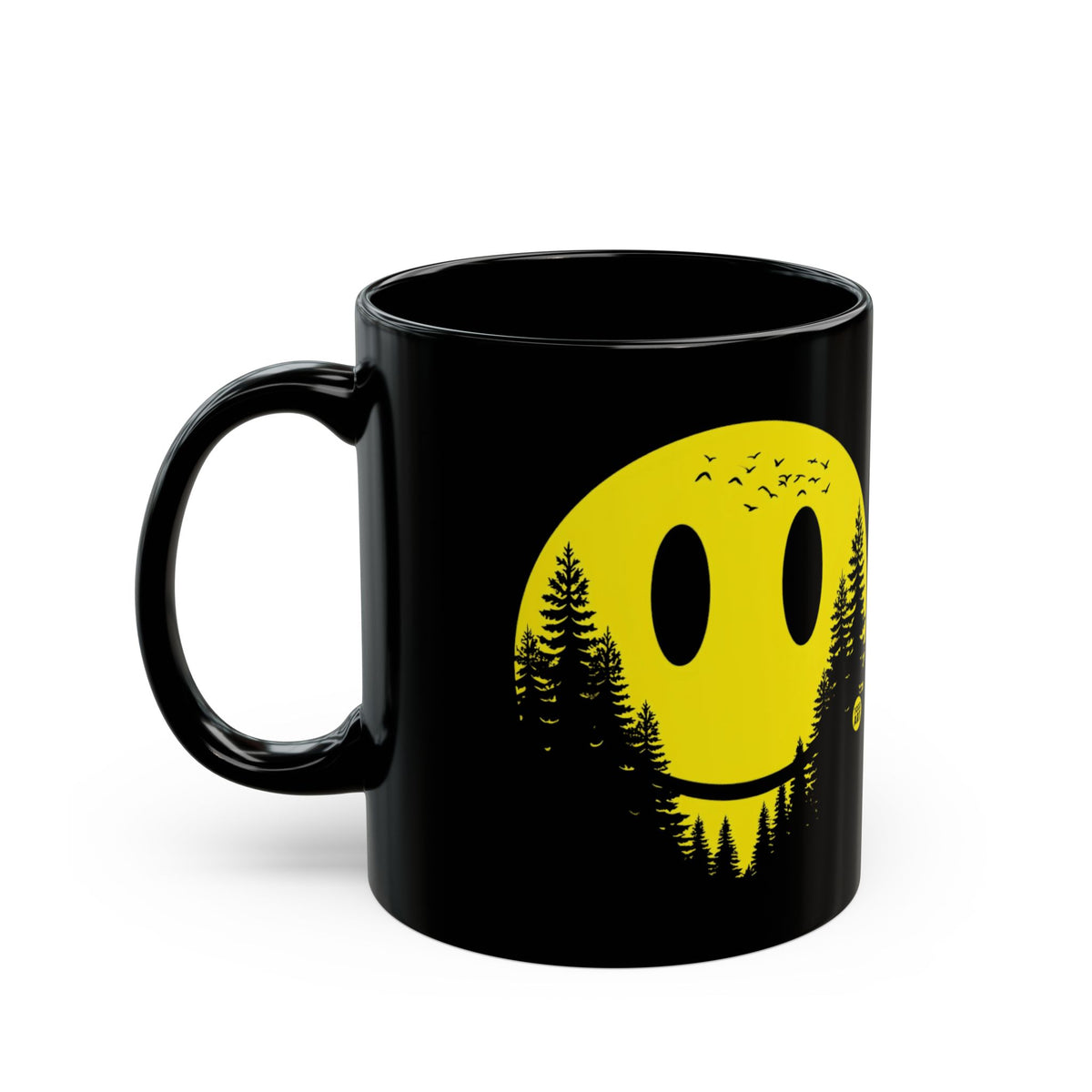 Smiley Face Forest Todd Art Mug
