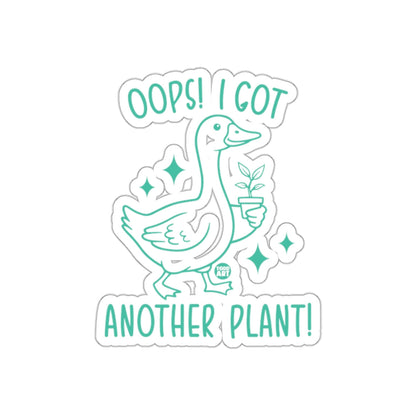 Oops I Got Another Plant Funny Duck Illustration sticker