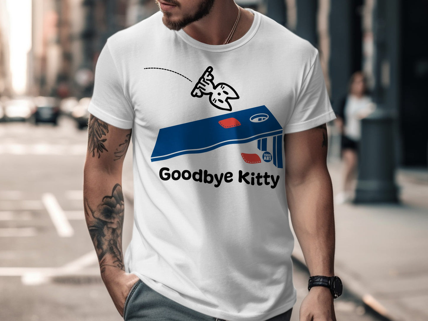 Goodbye Kitty Shirt with Fun and Whimsical Design