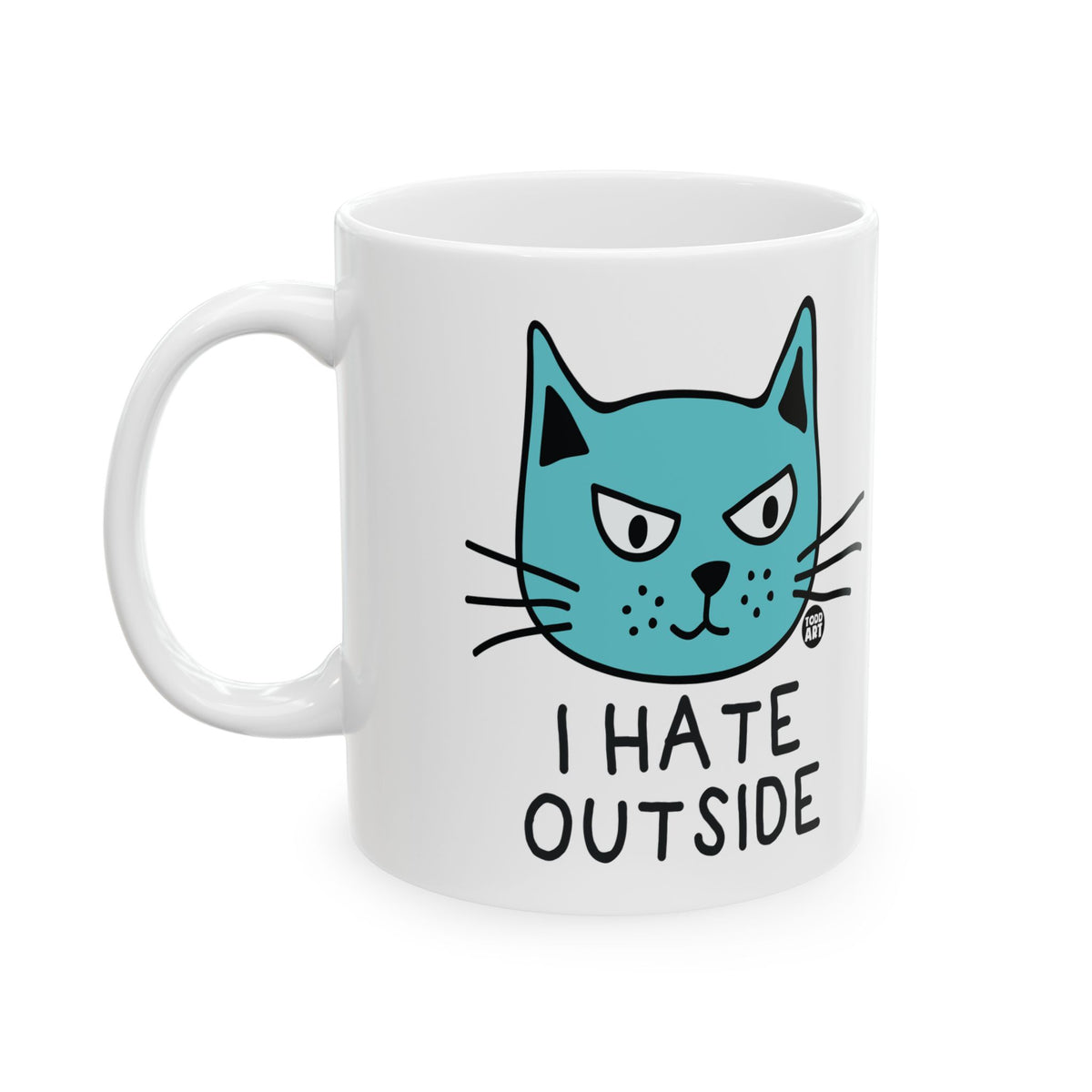 Angry Feline Expression Todd Art Mug