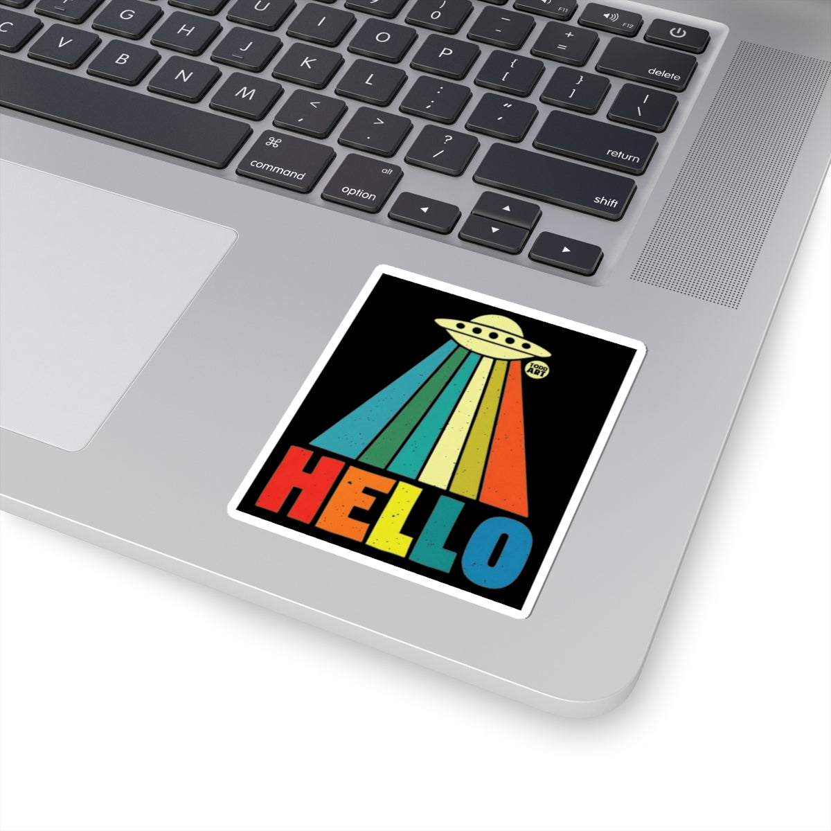 Hello from Space Todd Art Sticker