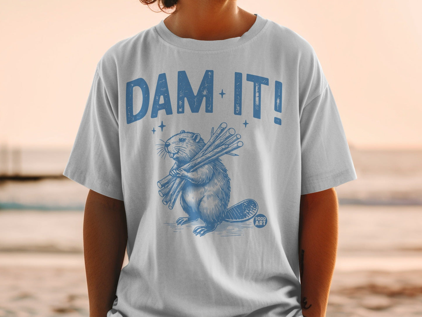 Dam It Beaver Graphic Tee Funny Animal Lovers Shirt