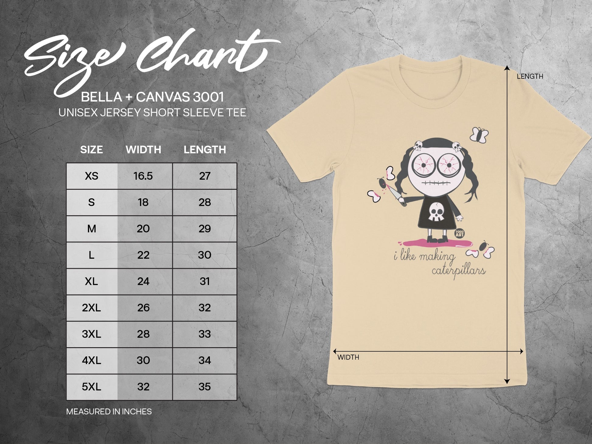 I Like Making Caterpillars Unisex Jersey Short Sleeve Tee