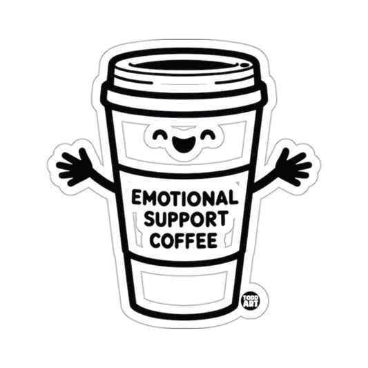 Smiling Coffee Cup Emotional Support Coffee Todd Art 