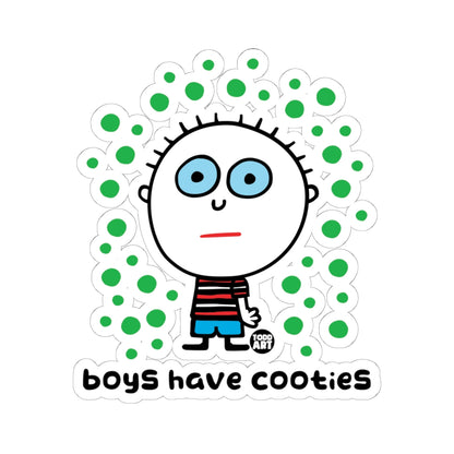 Green Alien Boy Loves Cookies Todd Art Sticker