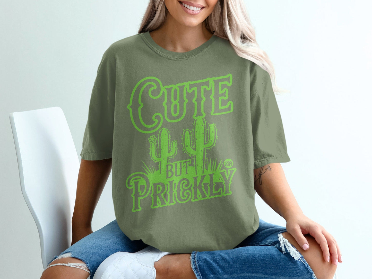 Cute But Prickly Graphic Tee for Cactus Lovers