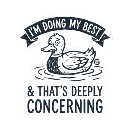 Anxious DuckTodd Art Sticker