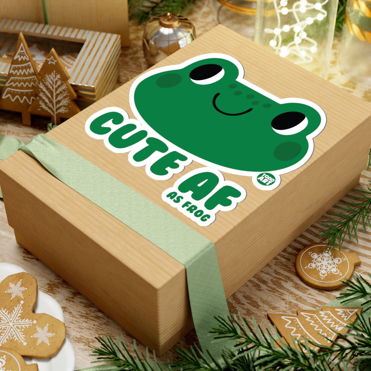 Cute FrogTodd Art Sticker