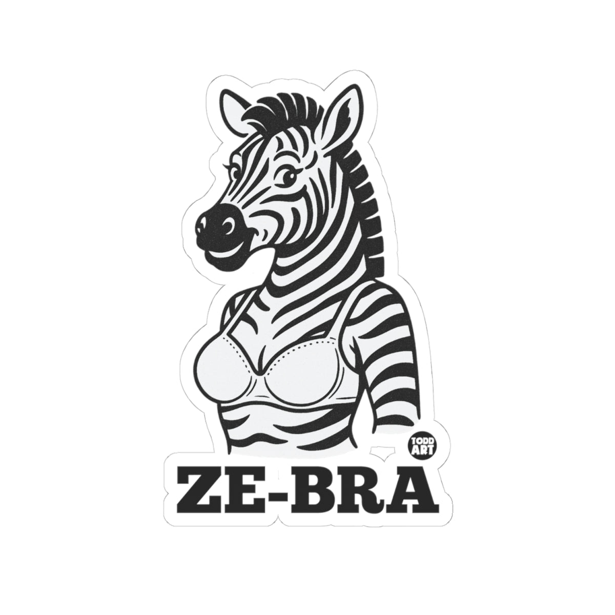 ZebraTodd Art Sticker