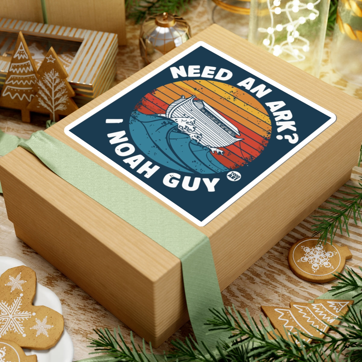 Needed an Ark I Noah Guy Todd Art Sticker