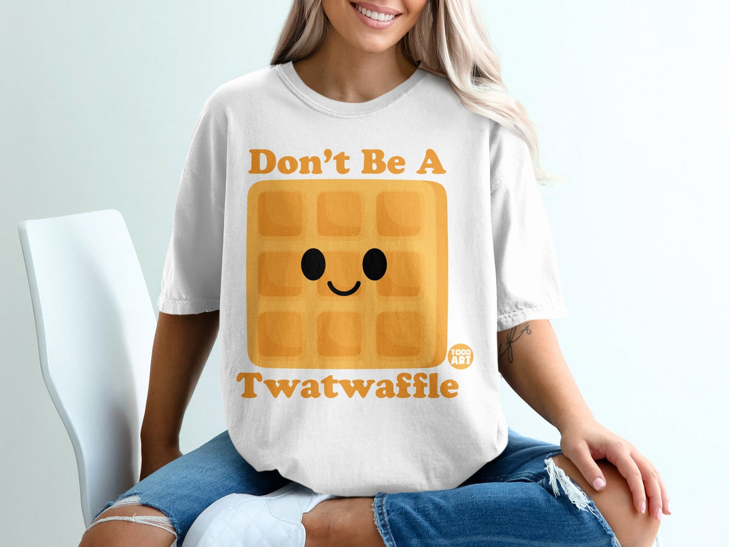 Don't Be A Twatwaffle Funny Graphic Tee Shirt