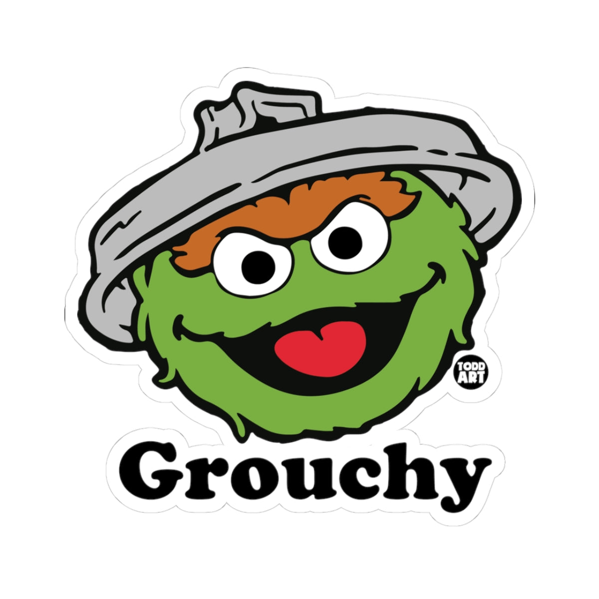Grouchy Todd Art Sticker