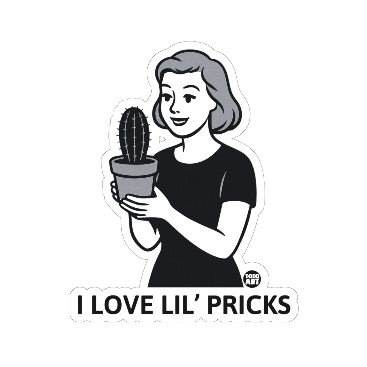 Cactus LoveTodd Art Sticker