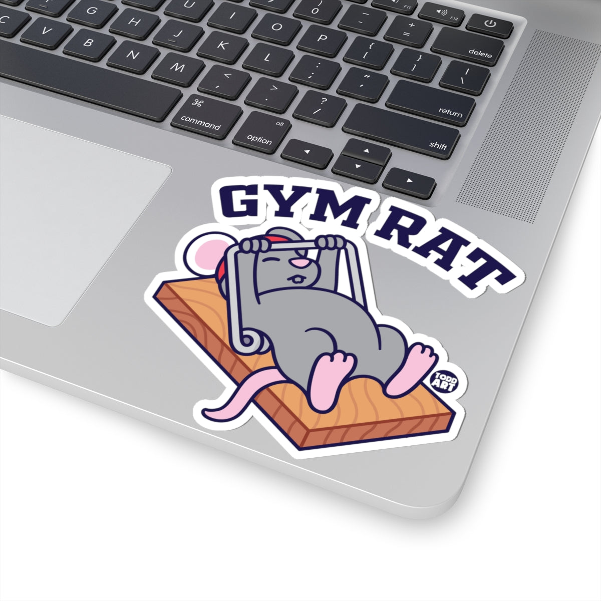 Workout MouseTodd Art Sticker