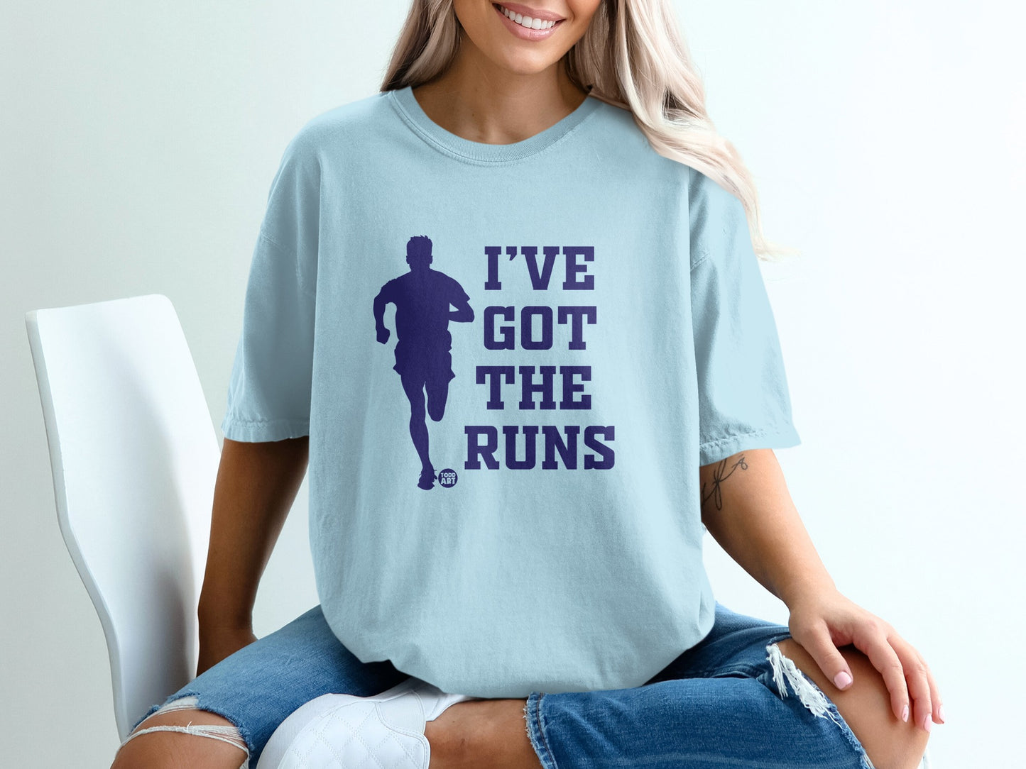 I'VE GOT THE RUNS Runner Graphic Funny Humor product type