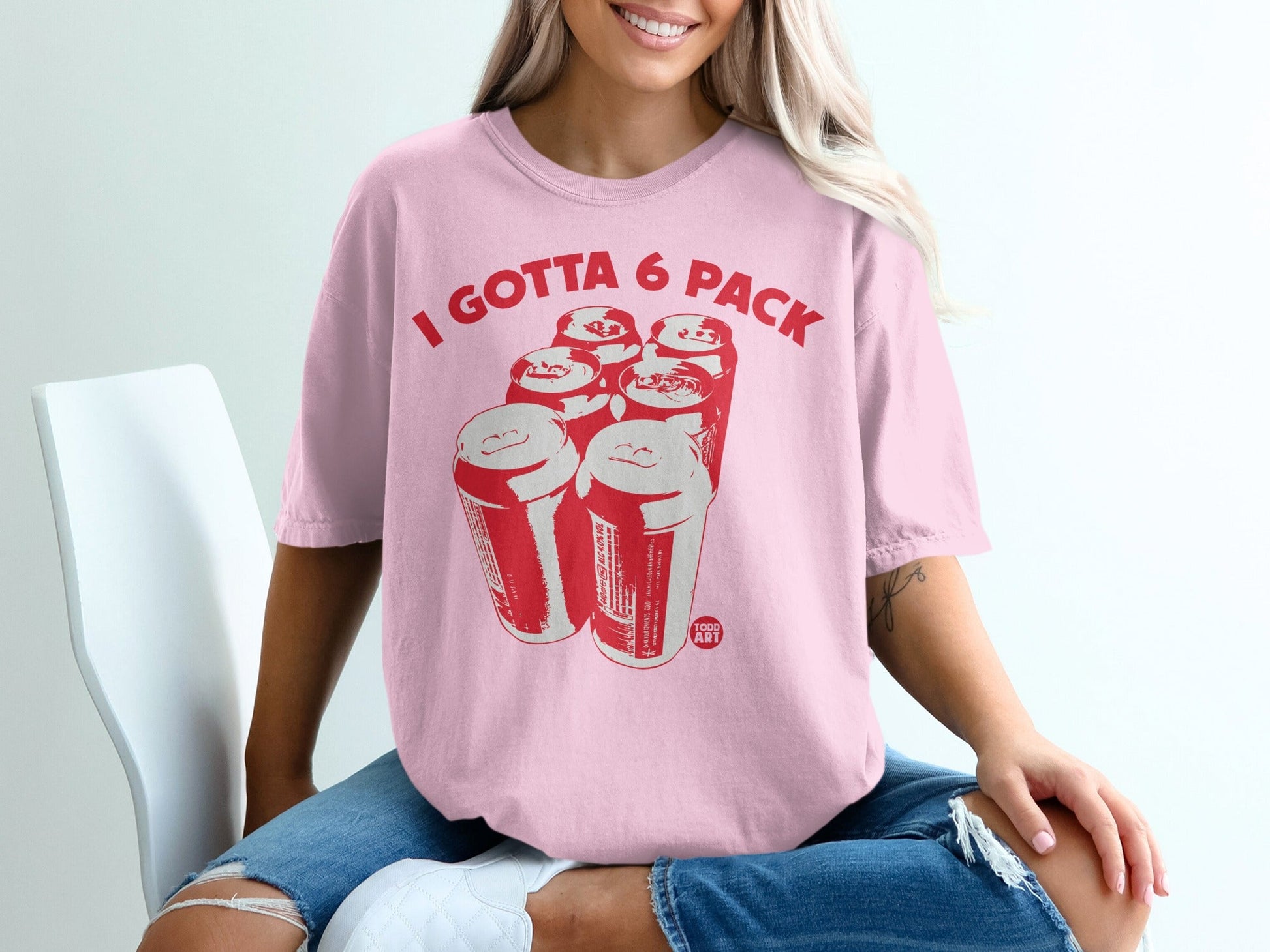 I Gotta 6 Pack Red Soda Cans Graphic Tee product