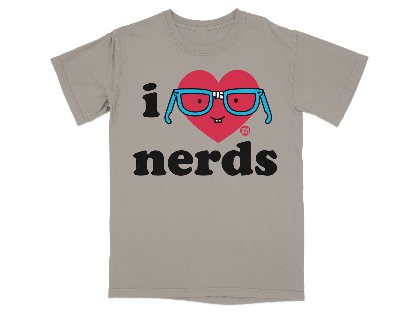 I Heart Nerds Graphic Tee Shirt Nerd Love Shirt