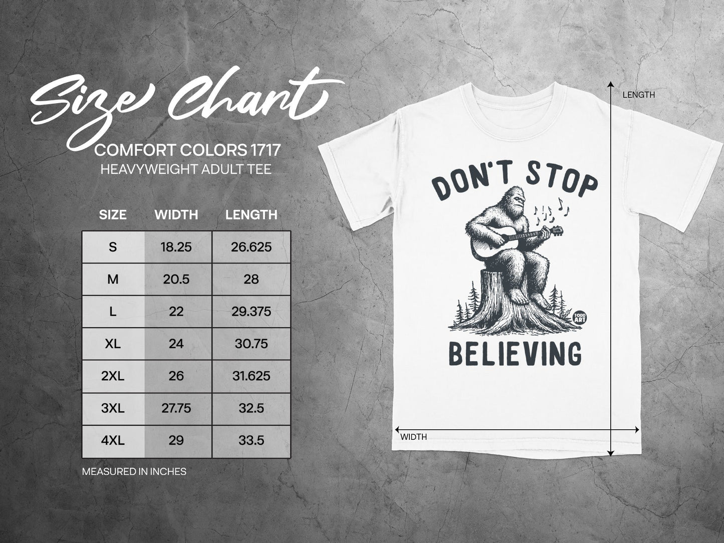 Don't Stop Believing Sasquatch T-Shirt