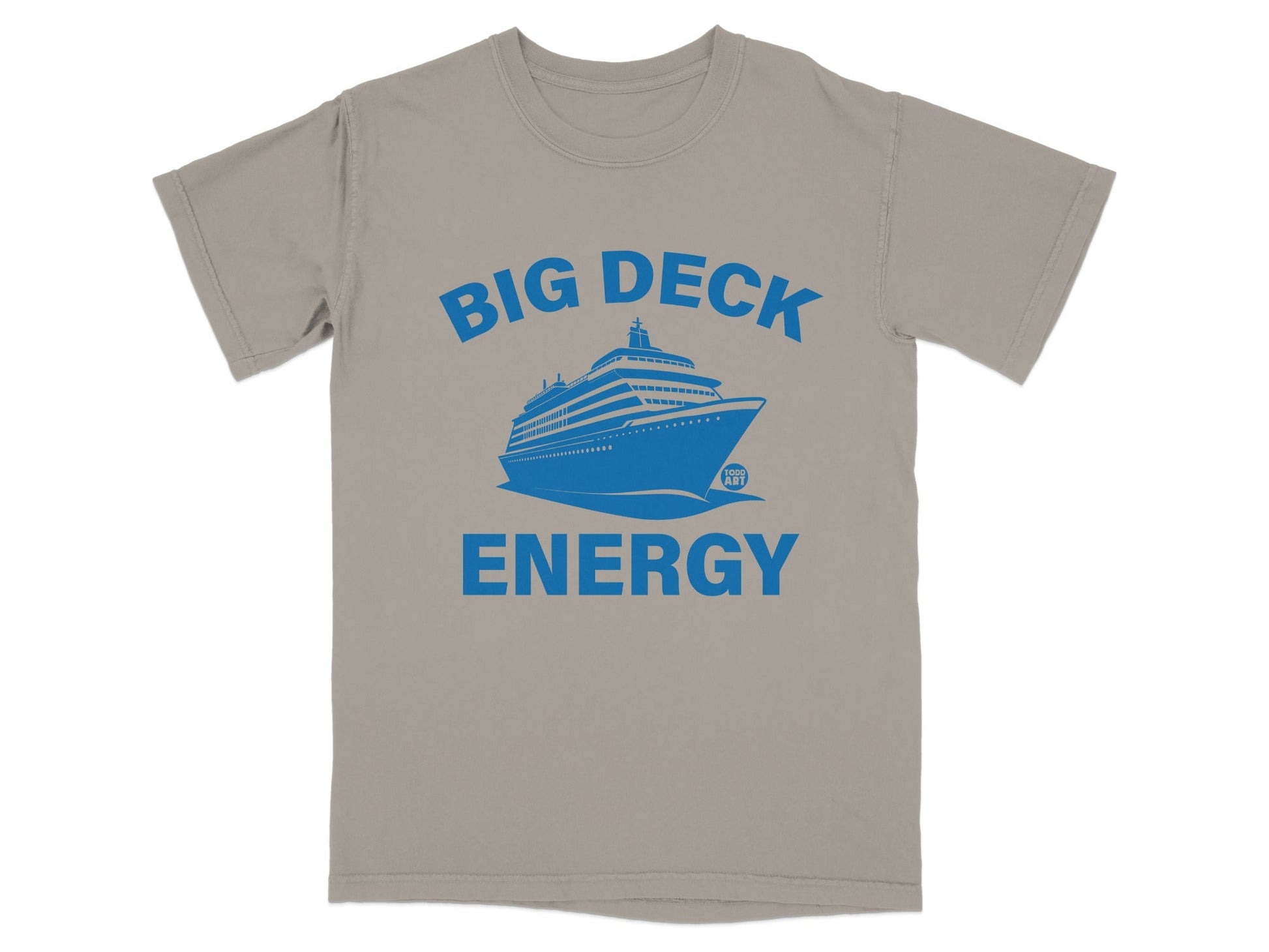 Big Deck Energy Cruise Ship Graphic Tee Shirt