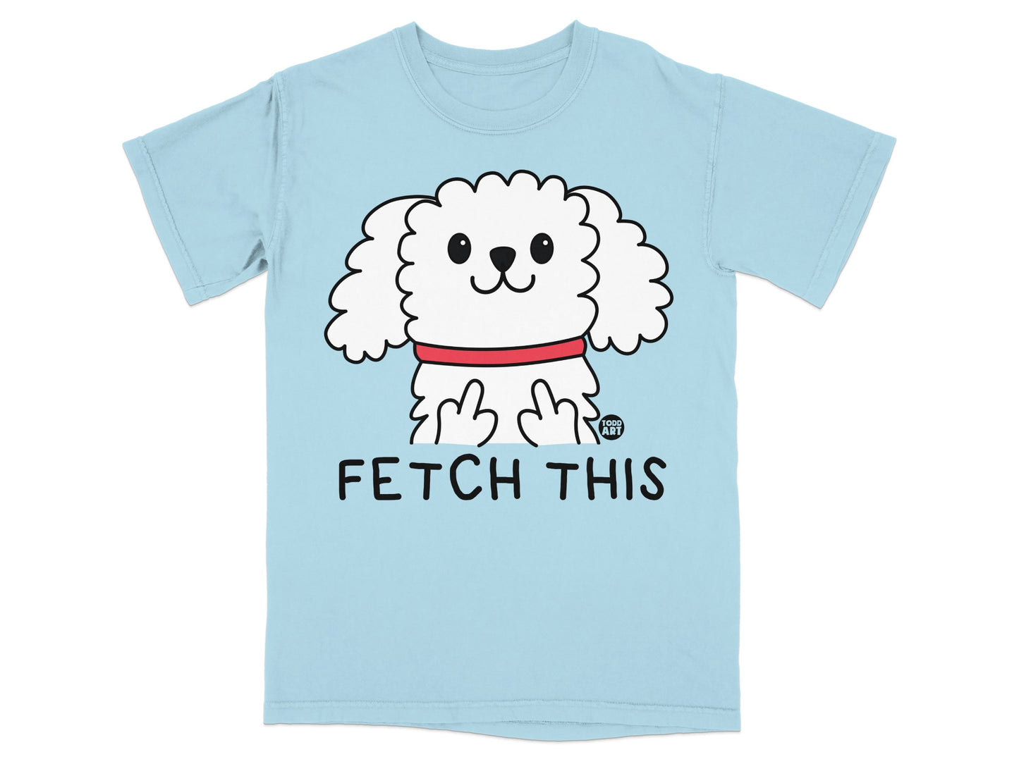 Fetch This Cute Animated Dog Graphic Shirt