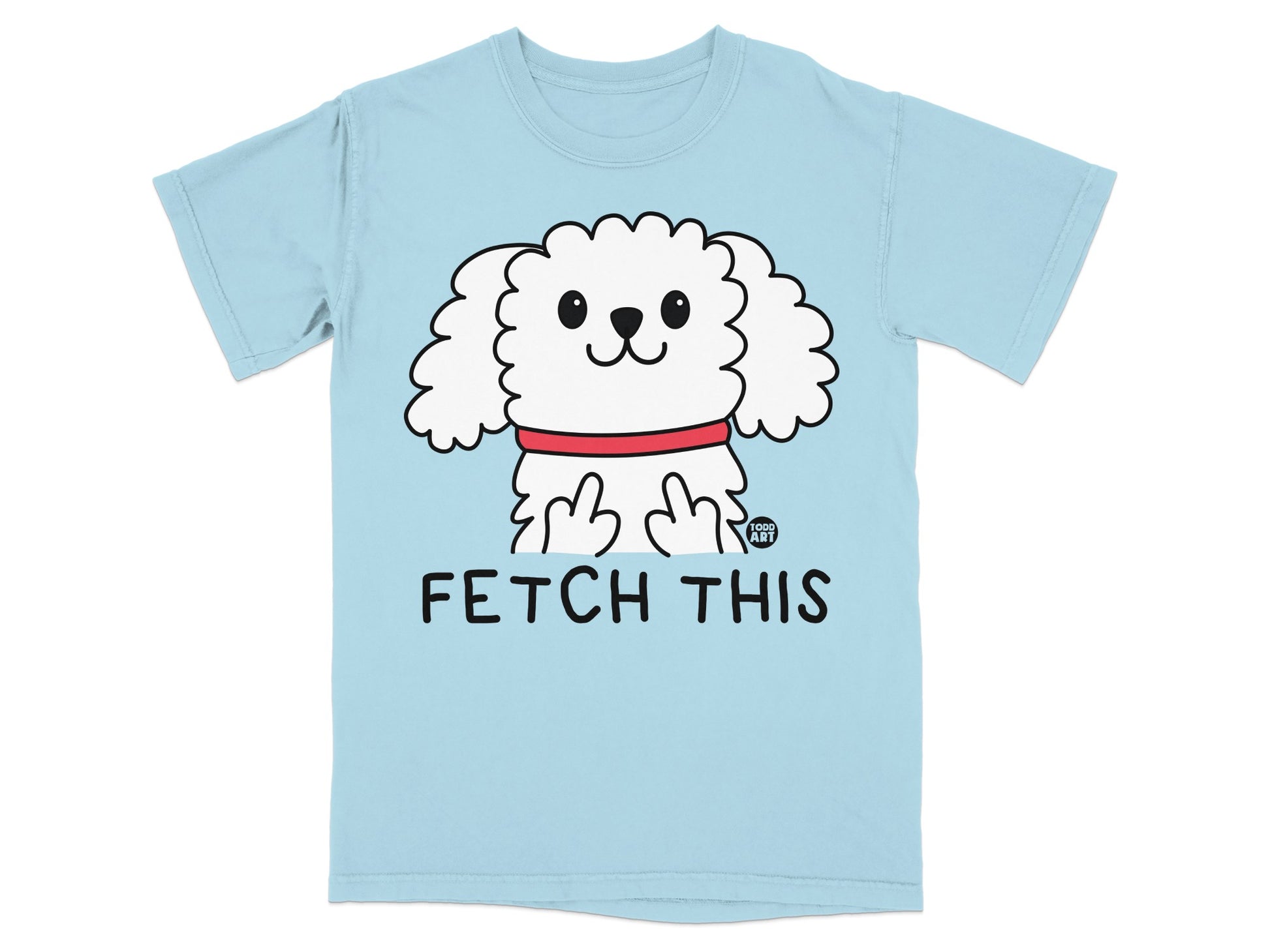 Fetch This Cute Animated Dog Graphic Shirt