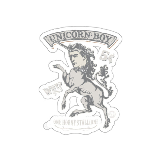 Unicorn Boy One Horny Stallion Sticker