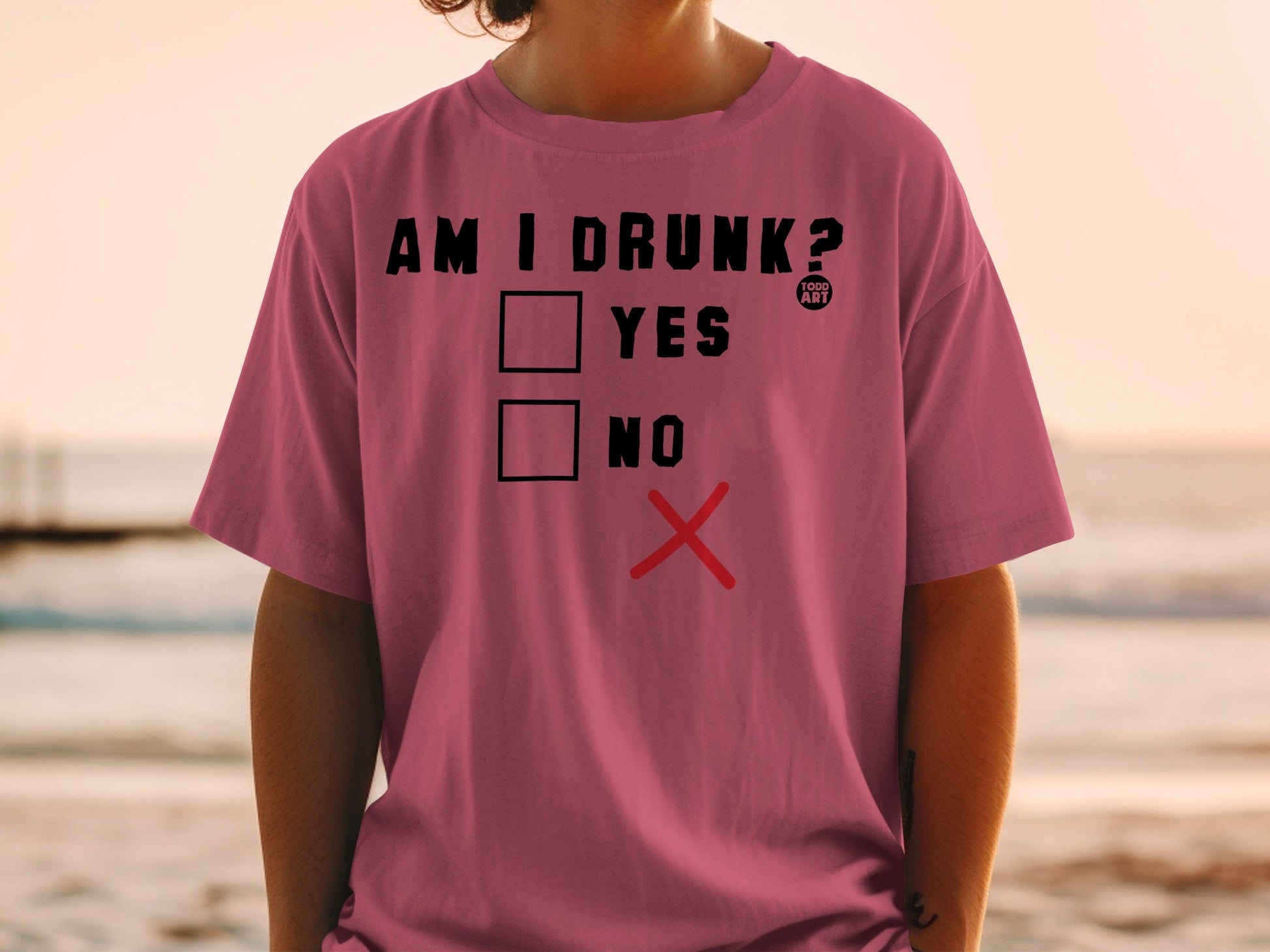 Am I Drunk Yes or No Funny Graphic T-Shirt