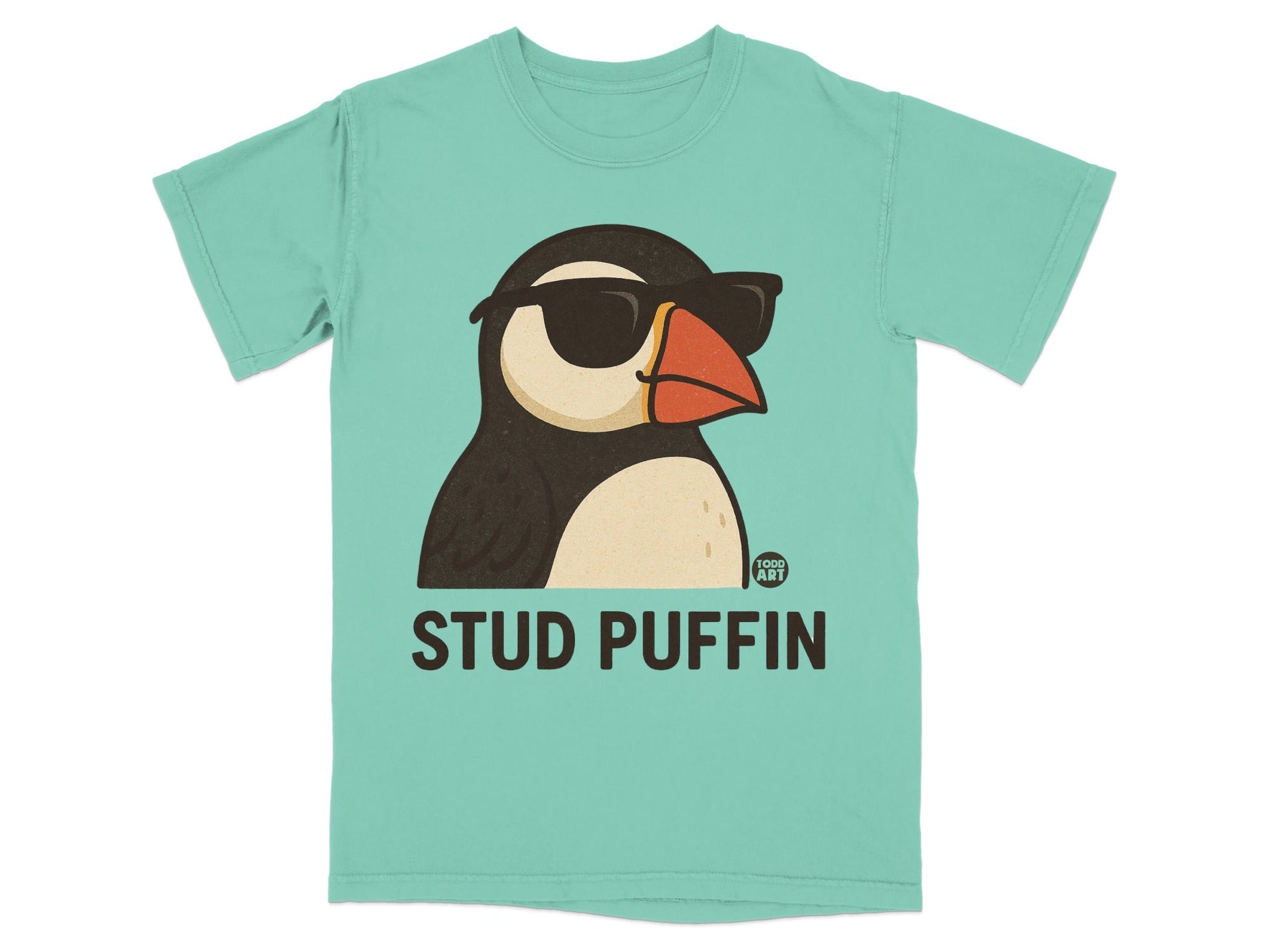 Stud Puffin Bird Graphic T-Shirt Funny Animal Tee