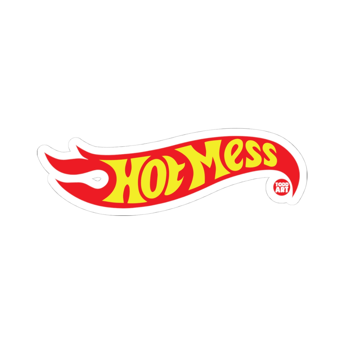 Whoosh Todd Art Sticker