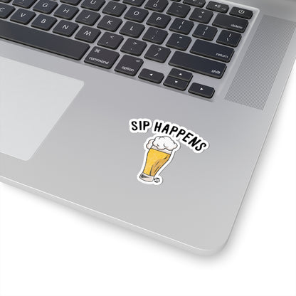 Sip HappensTodd Art Sticker