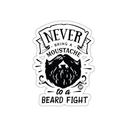 Never Bring a Moustache to a Beard Fight sticker
