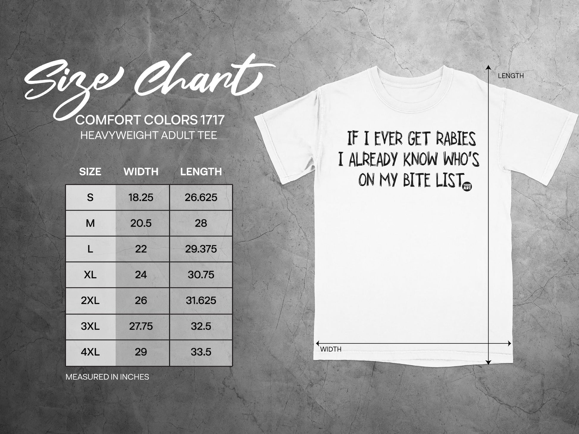 If I Ever Get Rabies I know Who's On My Bite List Shirt
