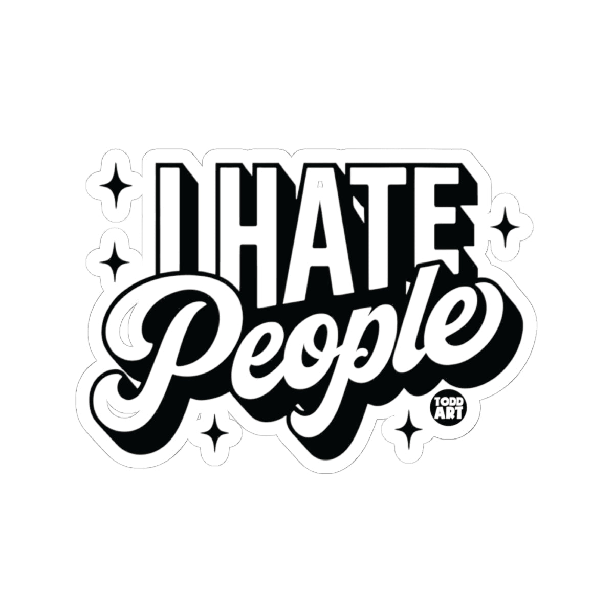 Misanthrope Todd Art Sticker