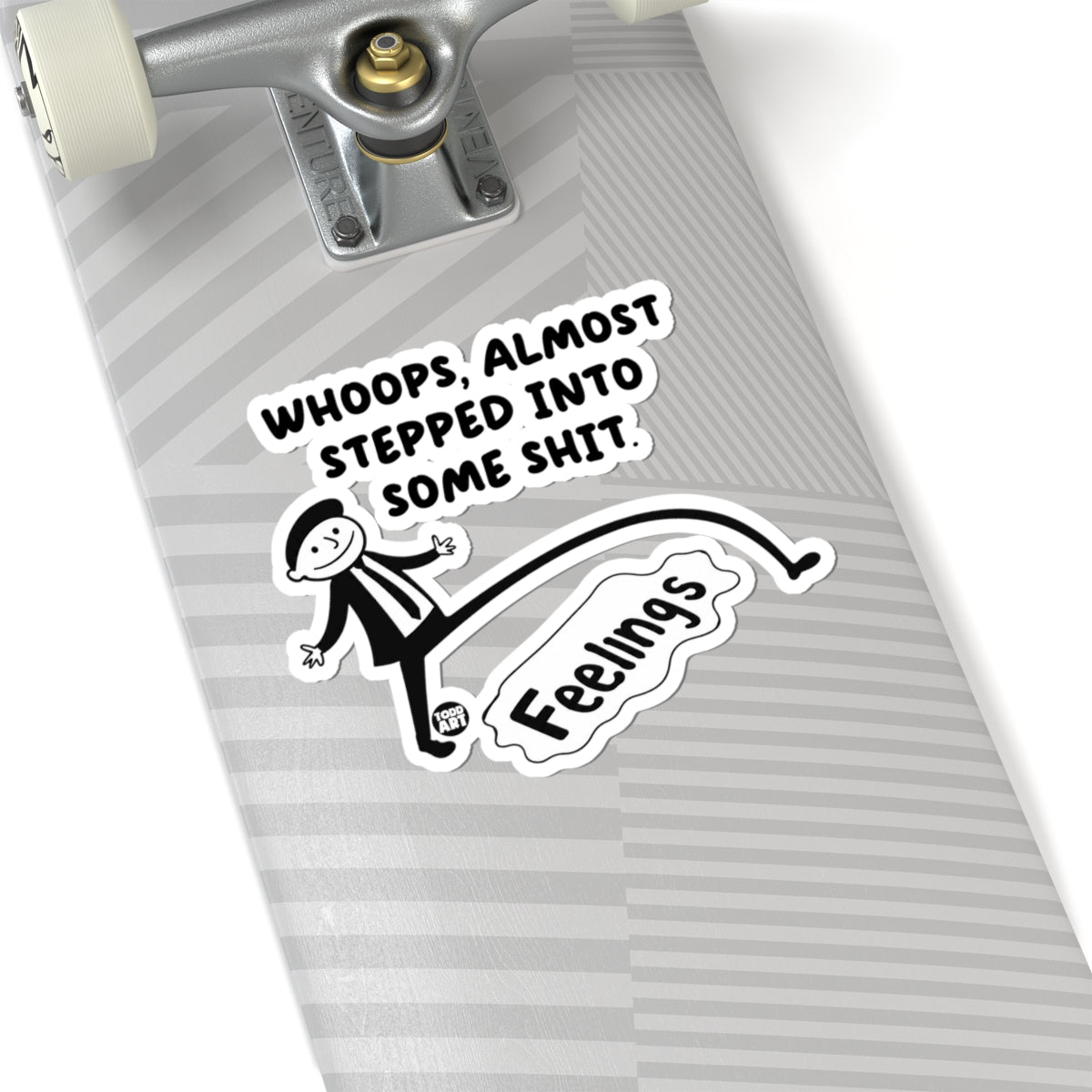 Whoops Todd Art Sticker