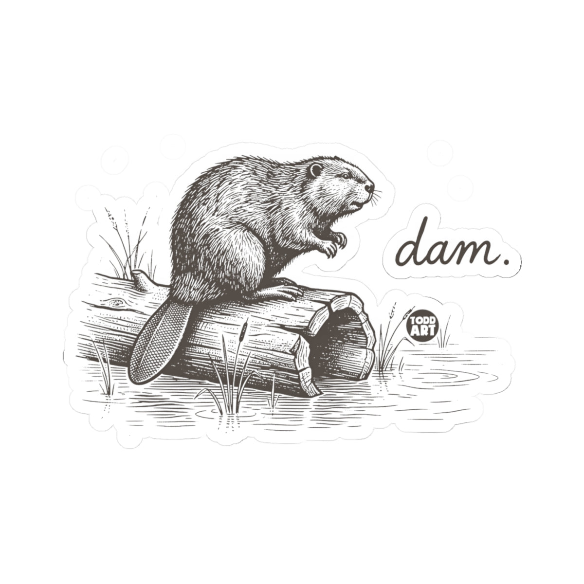 dam-beaver-log