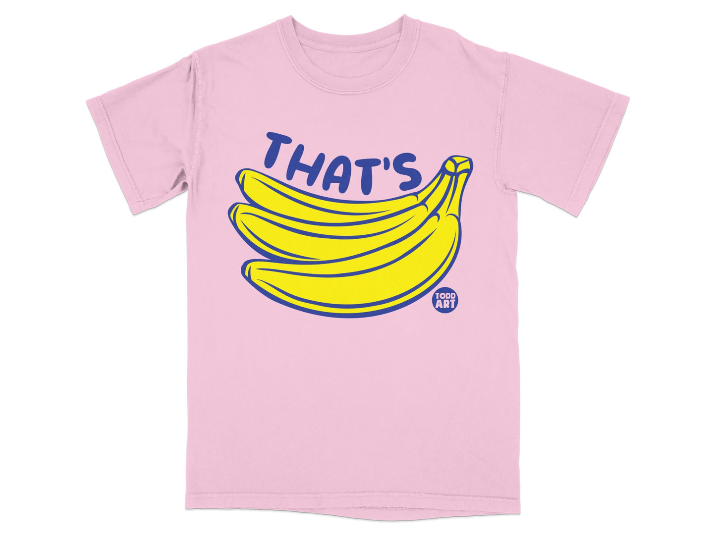 THAT'S Bananas TODD ART Pink Graphic T-shirt product type