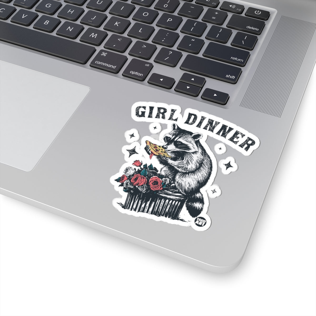 Raccoon FeastTodd Art Sticker