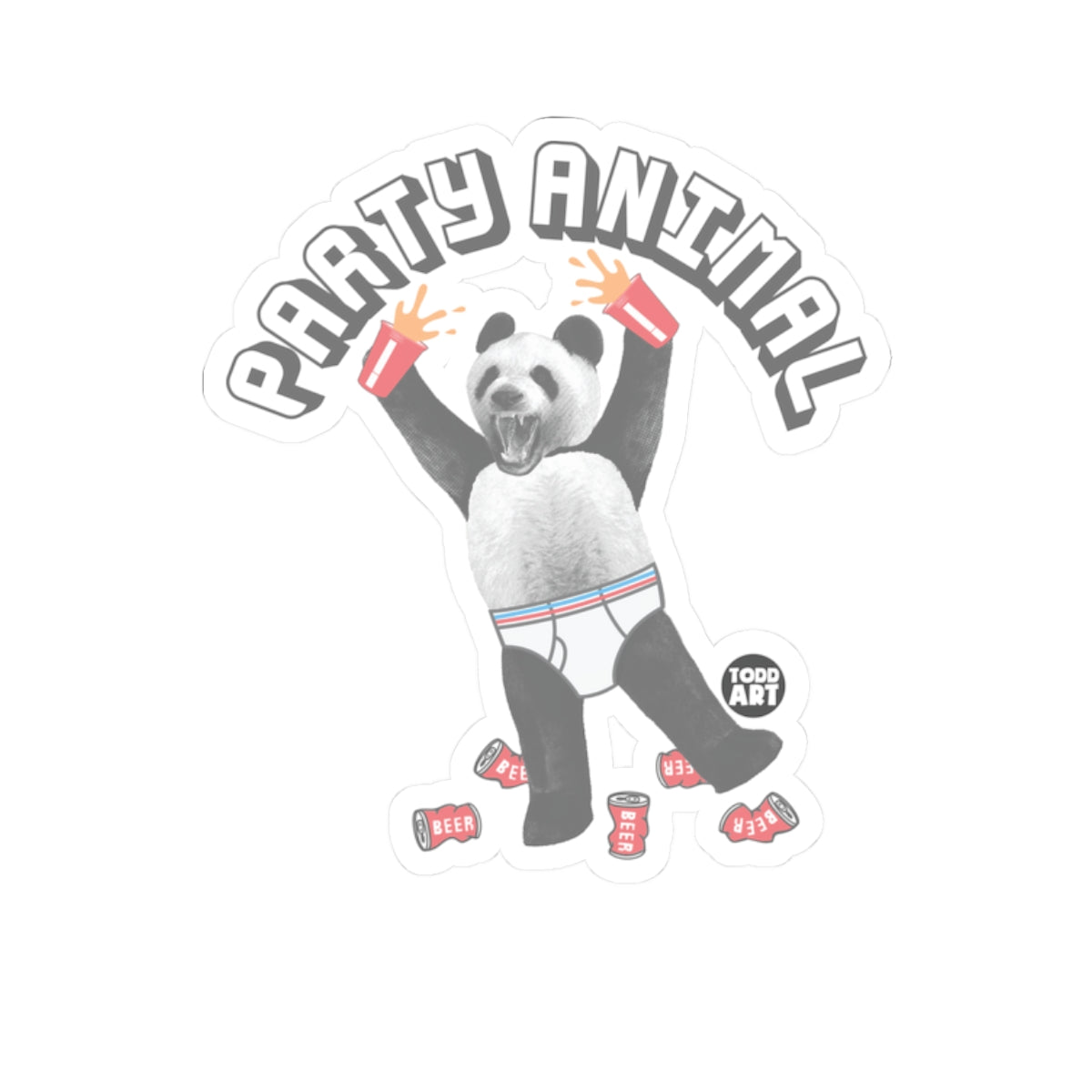 Celebration BearTodd Art Sticker