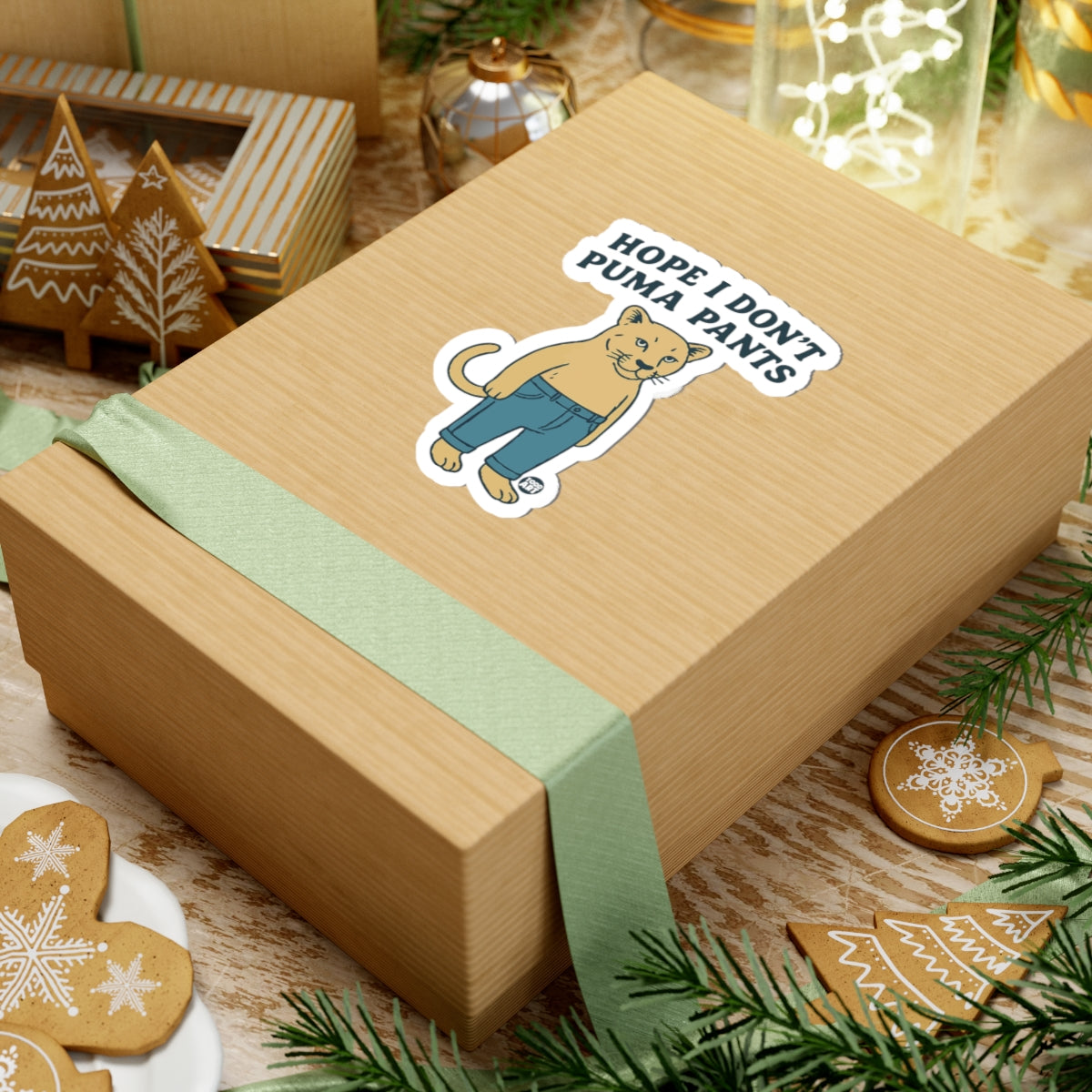 Fashionable FelineTodd Art Sticker