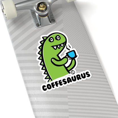 Coffesaurus Todd Art Sticker